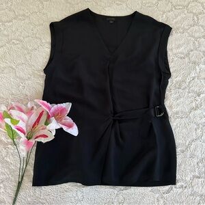 Allsaints 'Kana' Side-Belted Silk-Blend Top